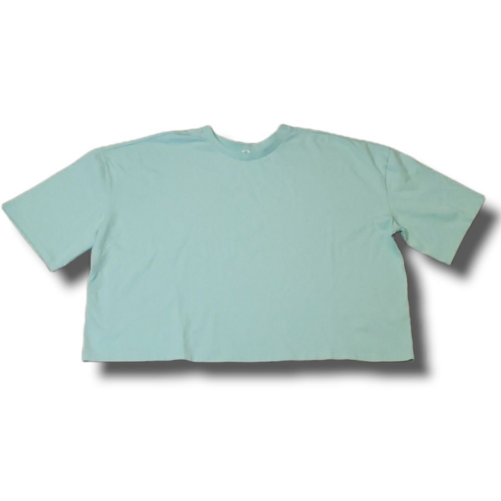 BP. Nordstrom Mint Green Organic Cotton Boxy Cropped T-Shirt Womens 3X Plus Size
